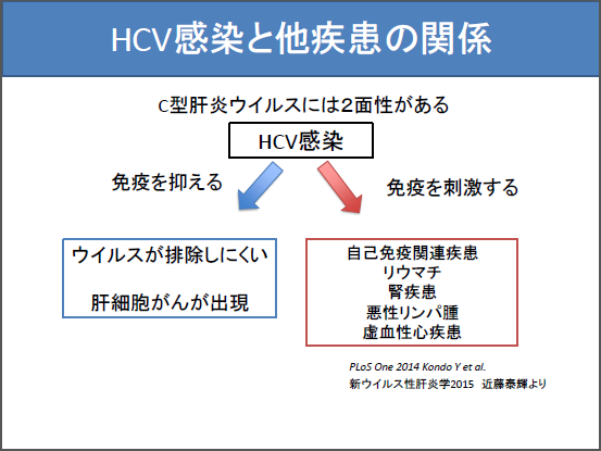 HCV感染と他疾患の関係